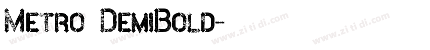 Metro DemiBold字体转换 Metro DemiBold字体转换